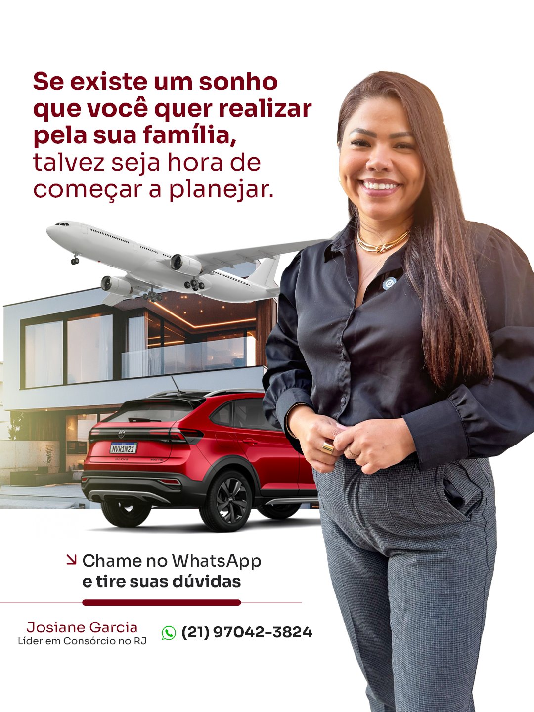 Josiane Garcia — Consultora Ademicon, Líder em Consórcio no RJ